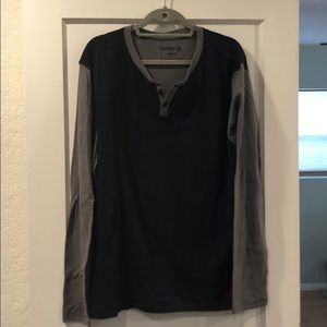 Men’s XL Hurley Raglan - Navy/Gray